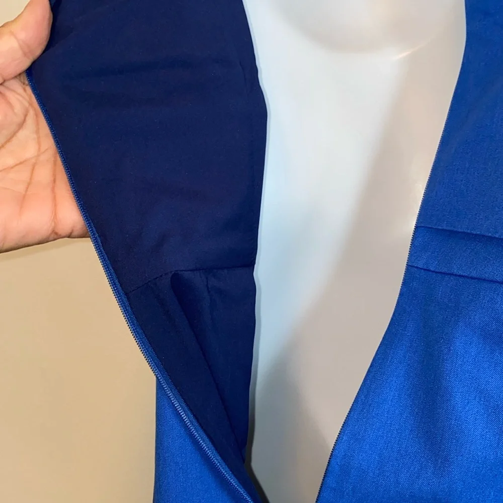 NWT J Crew Going Places Sleeveless Royal Blue Dress - Picture 10 of 11